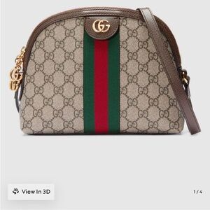 Gucci Beige and Green Crossbody Bag
